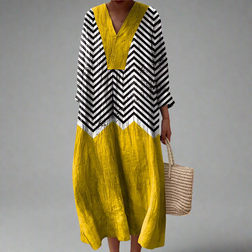 Geometric Elegance: Julia's Dress