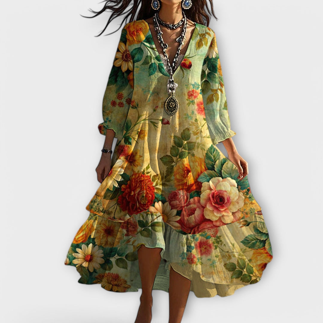 Floral Midi Dress by Marina