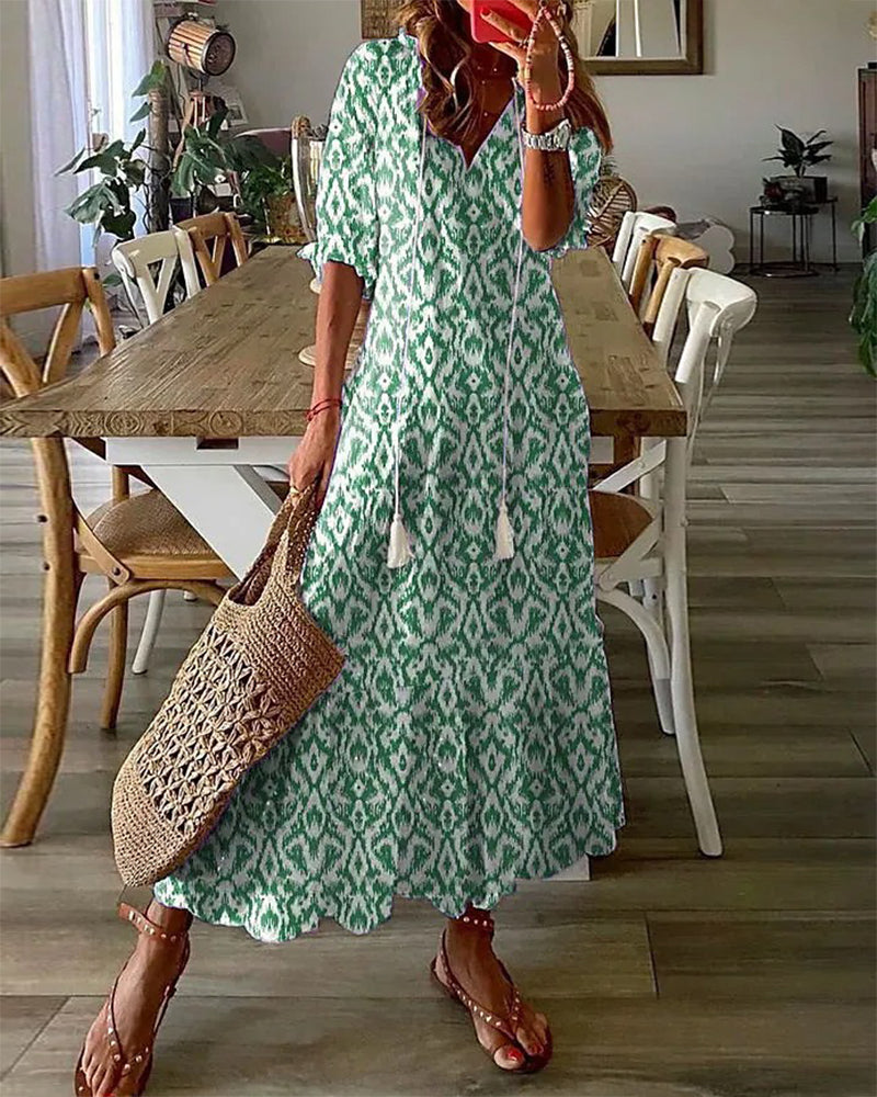 Boho Dress with Tummy Coverage | Dianna