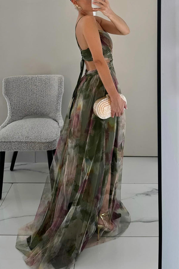 Dorte | Maxi Dress with Floral Design