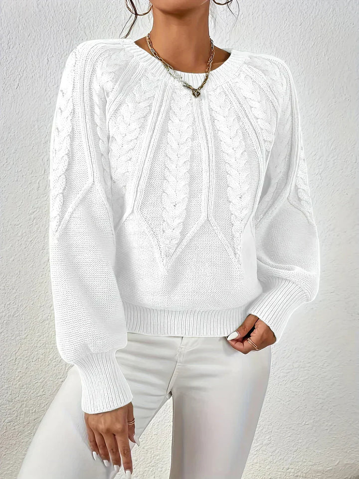 Aviora™ | Elegant Cable Knit Sweater for Casual Style
