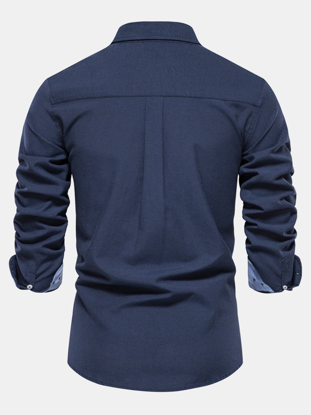 Button-Up Oxford Shirt with Long Sleeves