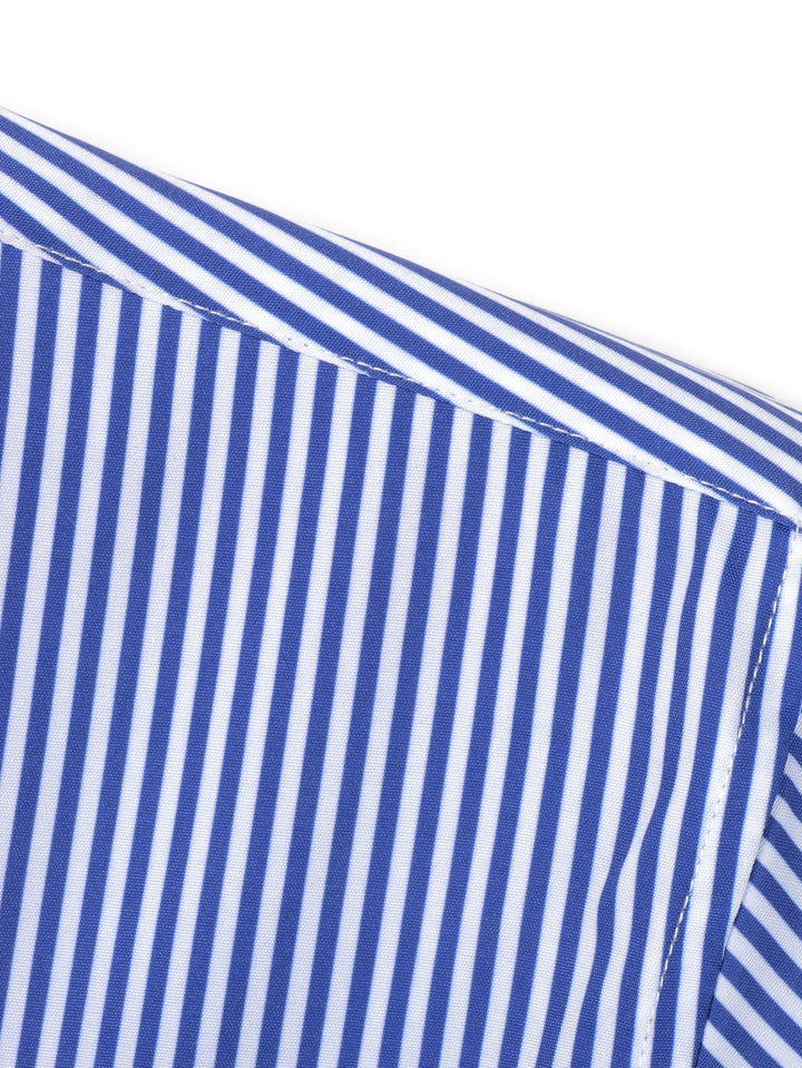 Slim Fit Tapered Pants & Striped Long Sleeve Button-Up Shirt