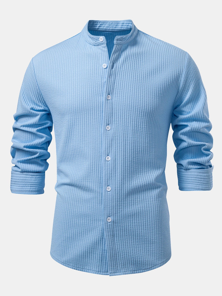 Muscle Fit Long Sleeve Ribbed Turtleneck Shirt