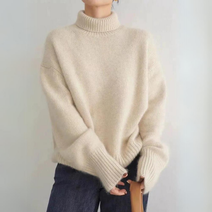 Soft and Cozy Knitted Turtleneck Sweater by Elvira™