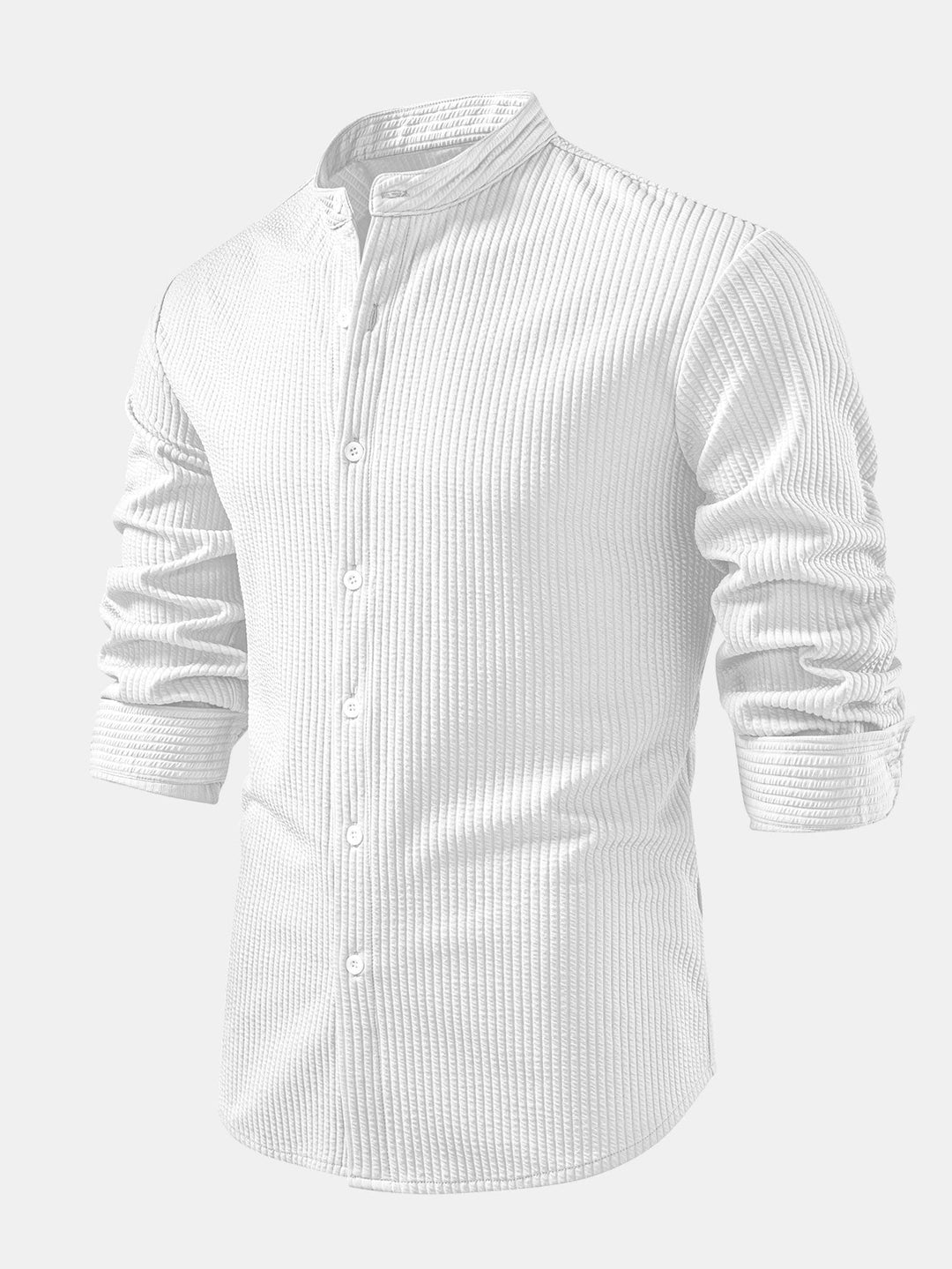 Muscle Fit Long Sleeve Ribbed Turtleneck Shirt