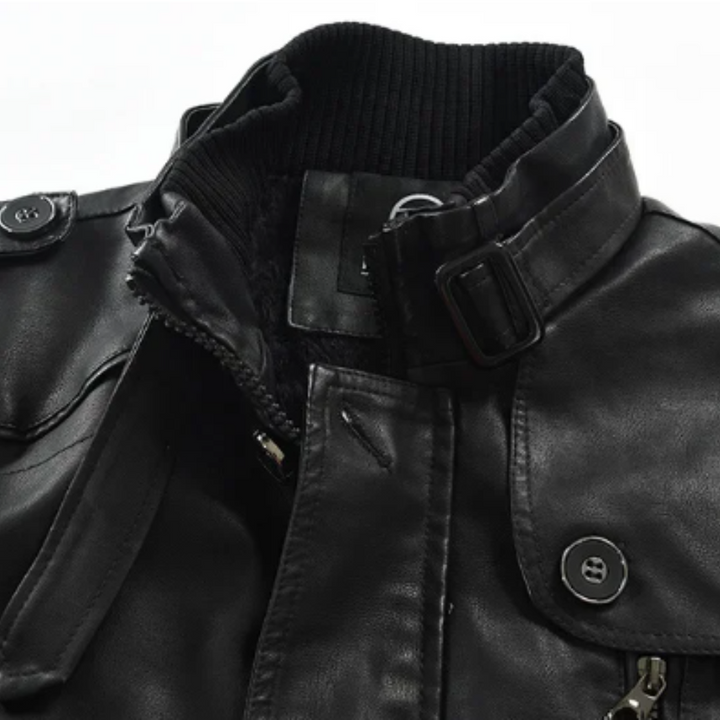 Sleek and Stylish Leather Biker Jacket
