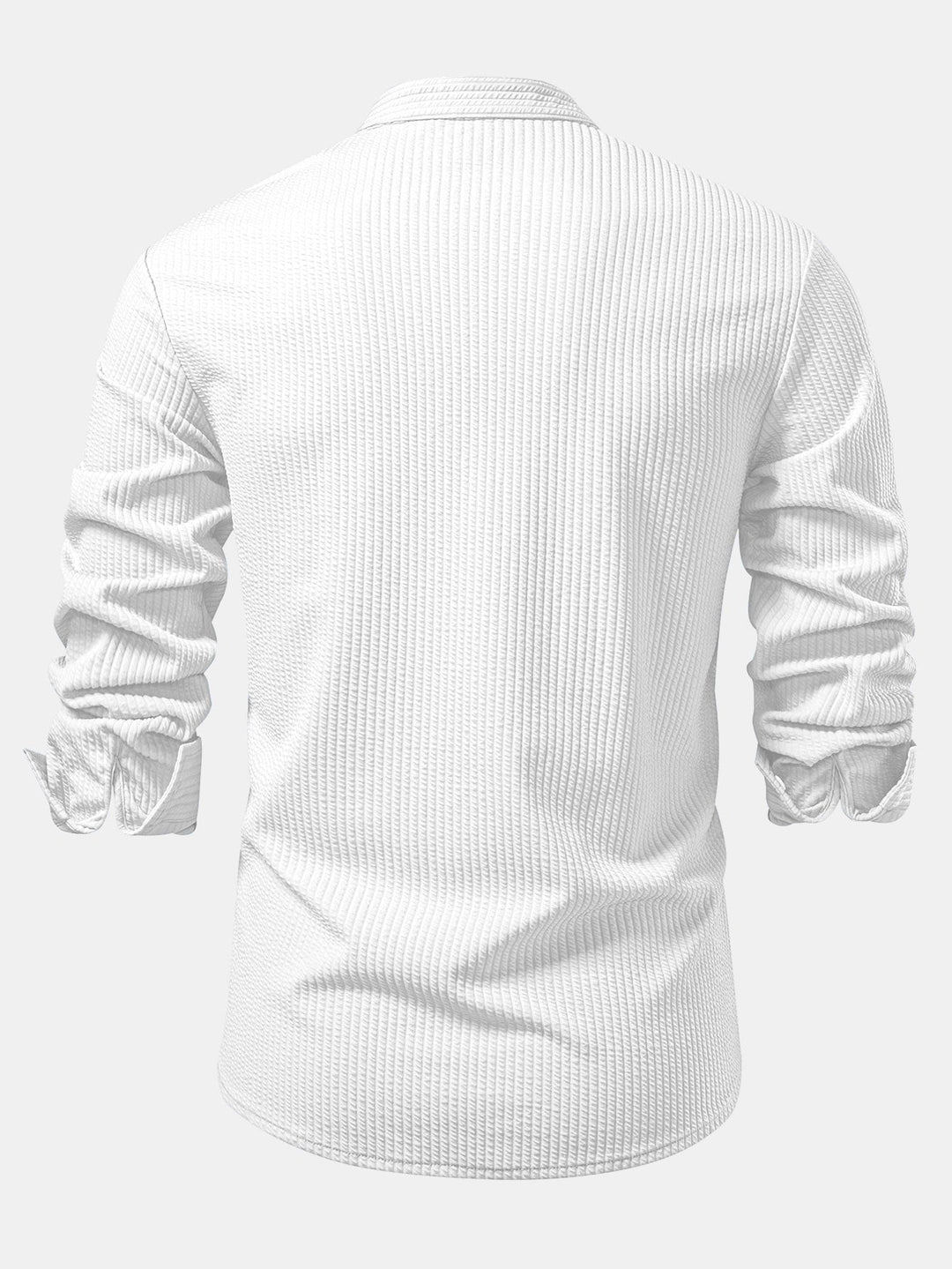 Muscle Fit Long Sleeve Ribbed Turtleneck Shirt