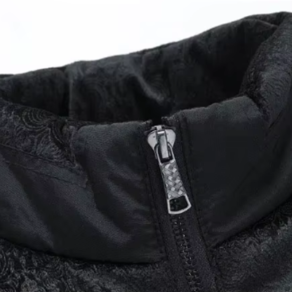 Chic Fleece Jacket with Quilted Design