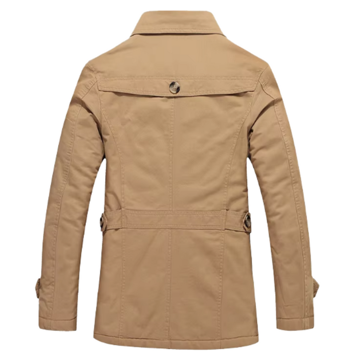 Chic Trench Coat with Padding