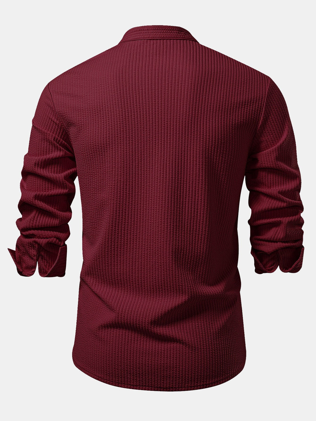 Muscle Fit Long Sleeve Ribbed Turtleneck Shirt