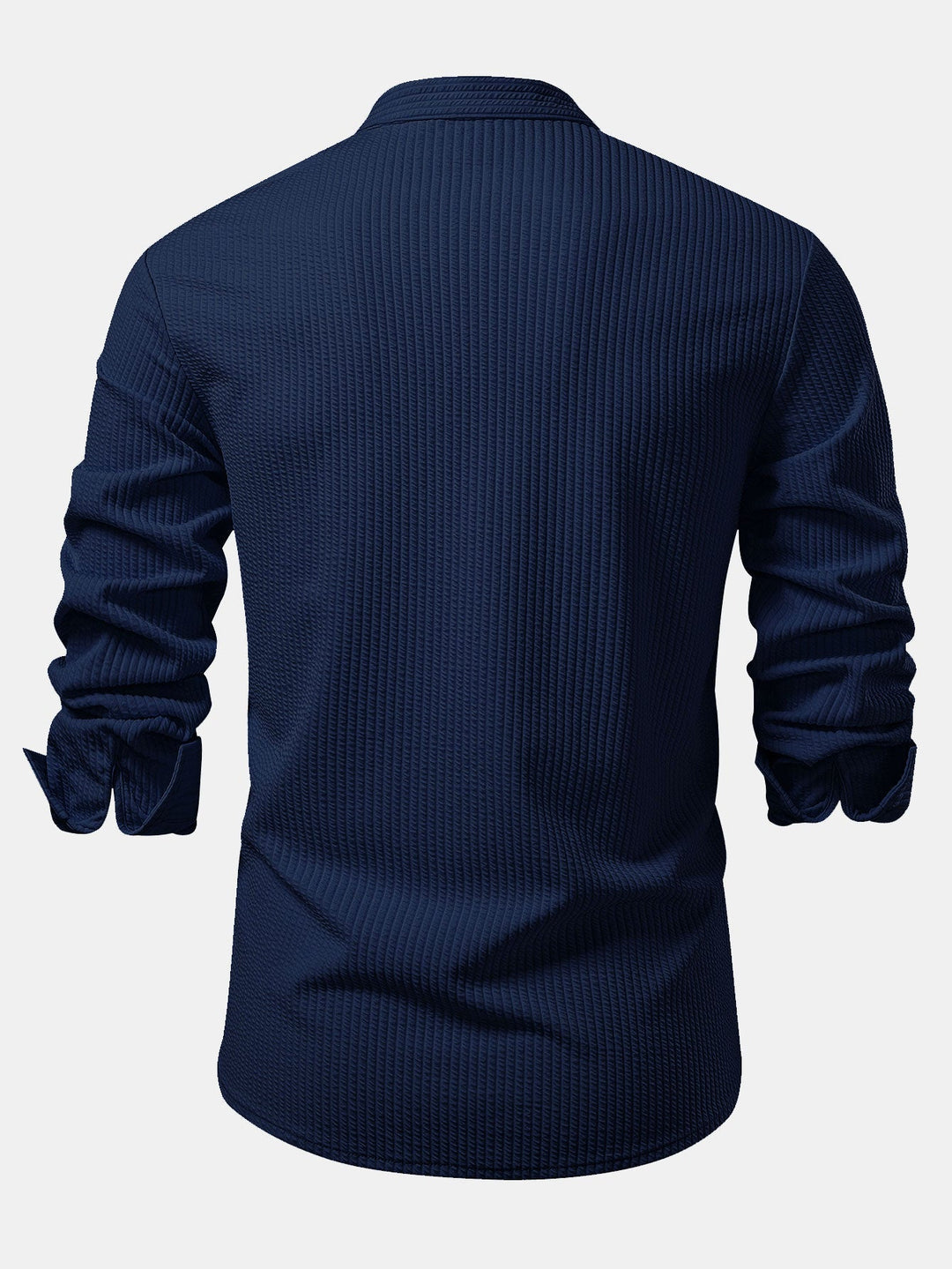 Muscle Fit Long Sleeve Ribbed Turtleneck Shirt