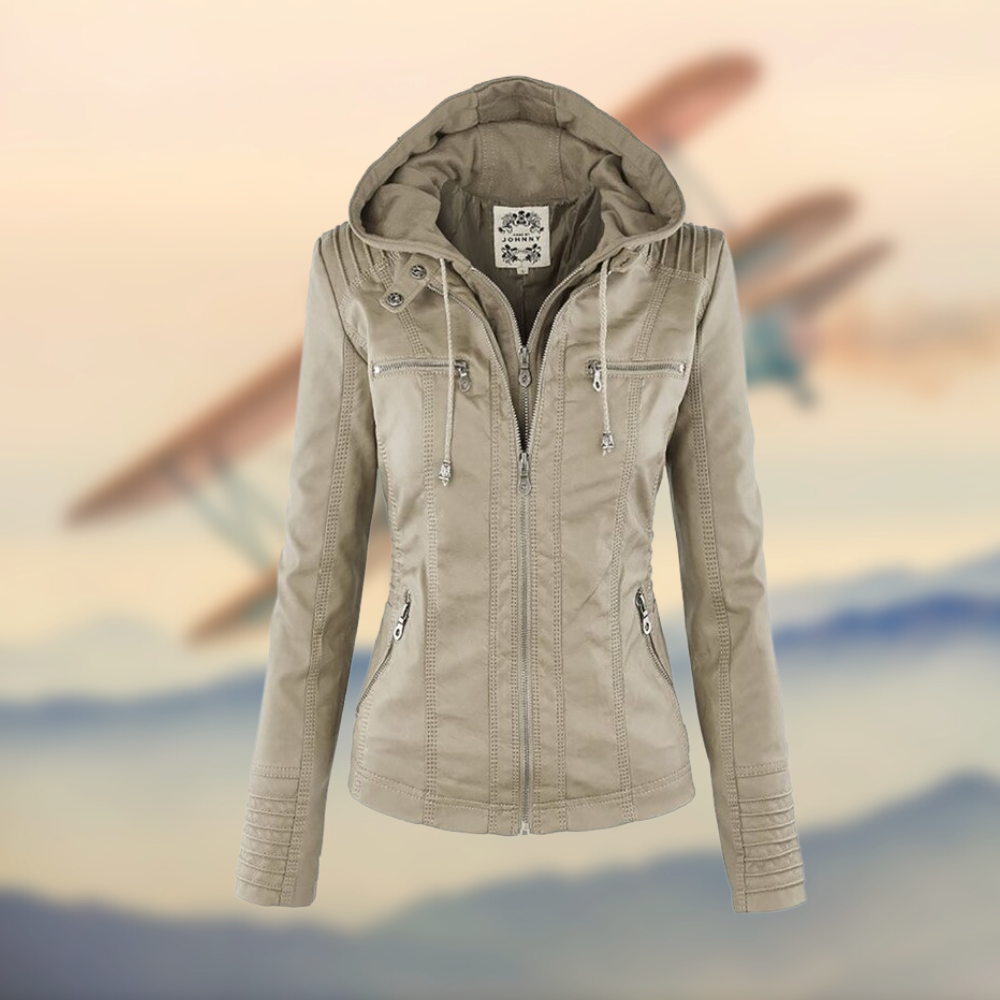 Vegan Leather Jacket by Ambre™
