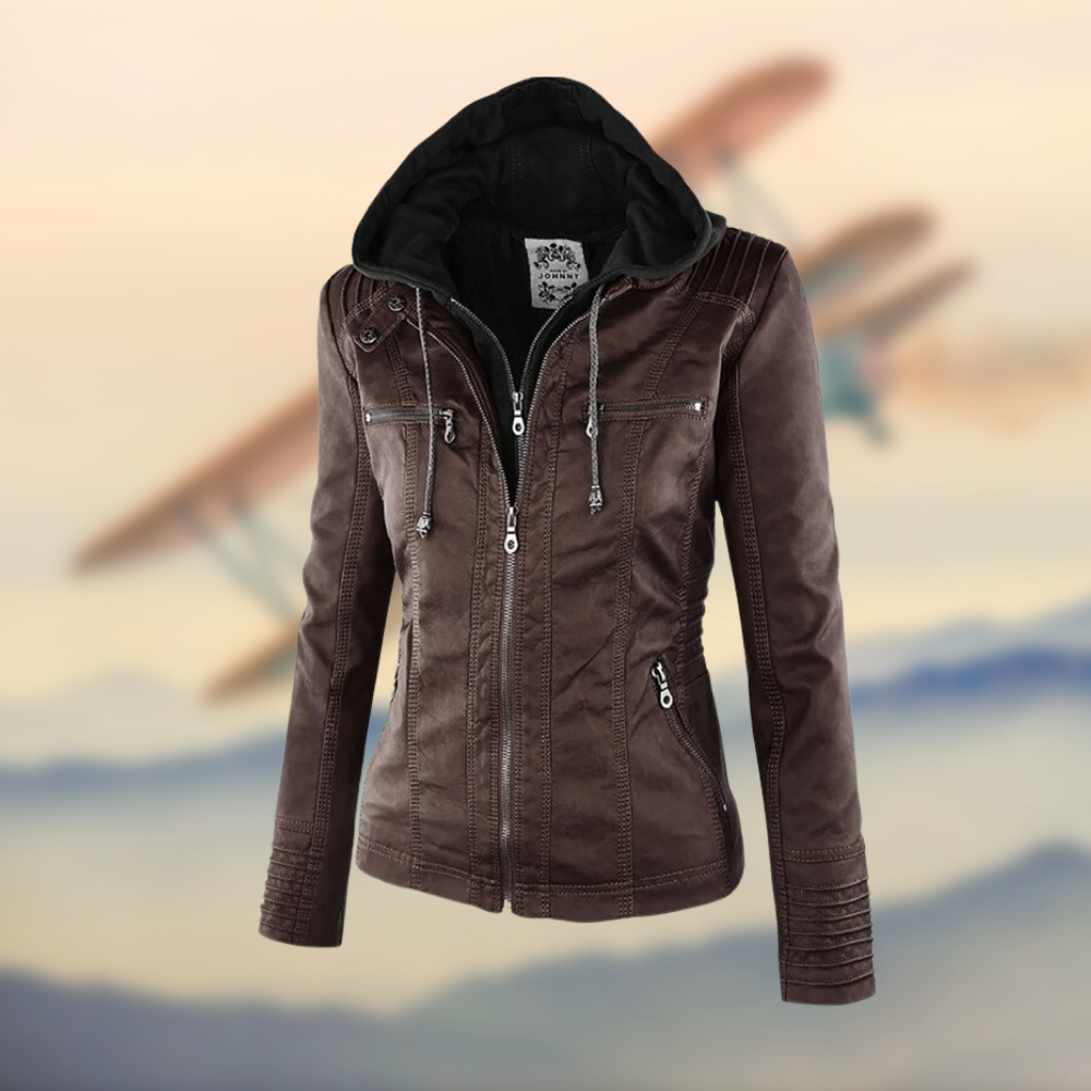 Vegan Leather Jacket by Ambre™