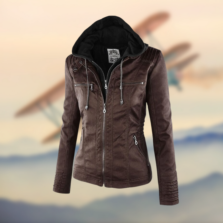Vegan Leather Jacket by Ambre™