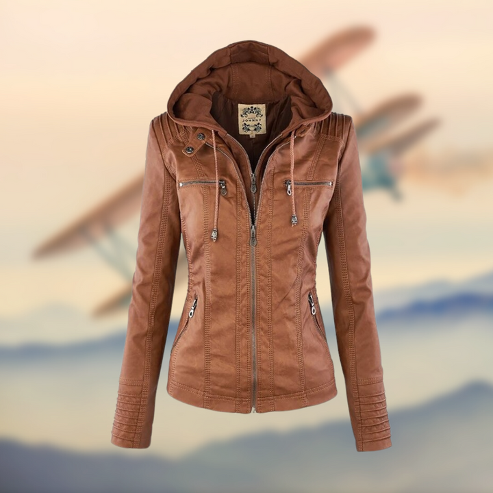 Vegan Leather Jacket by Ambre™