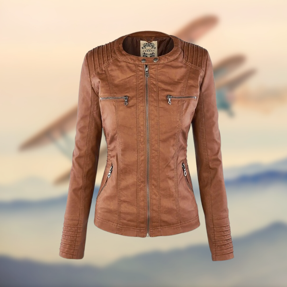 Vegan Leather Jacket by Ambre™