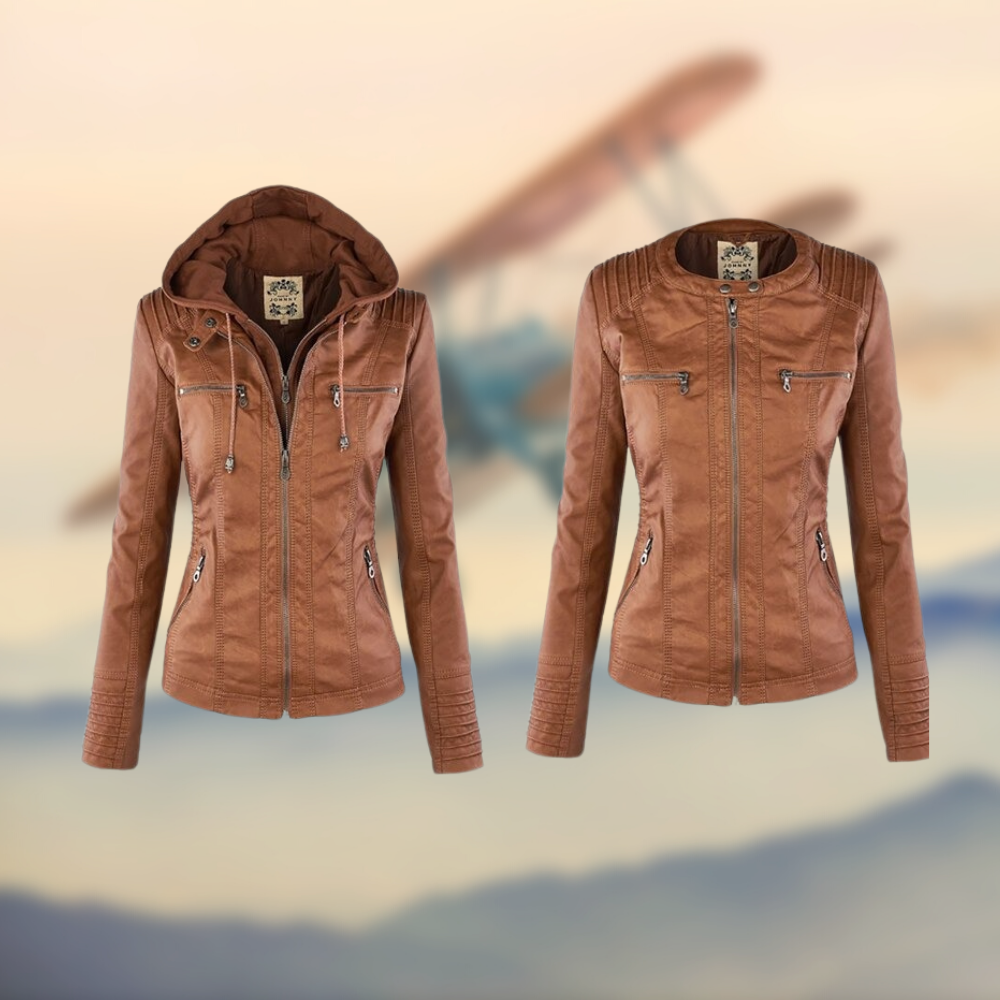 Vegan Leather Jacket by Ambre™