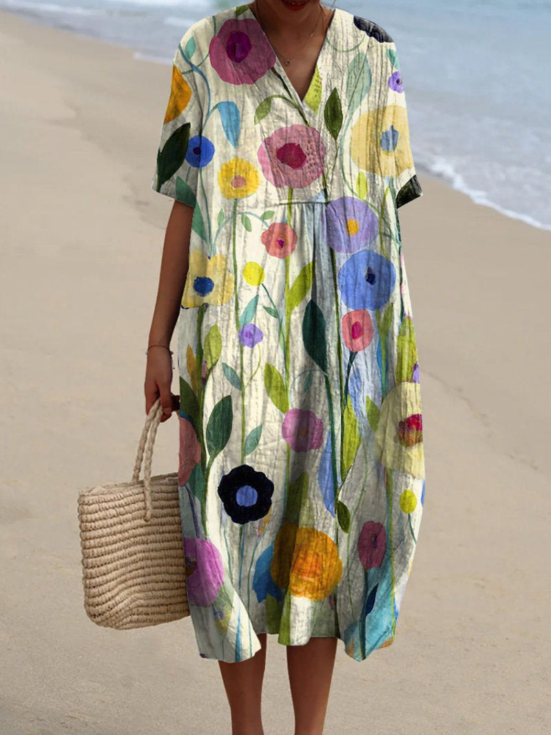Nicka™ | Vibrant Floral Pattern Dress