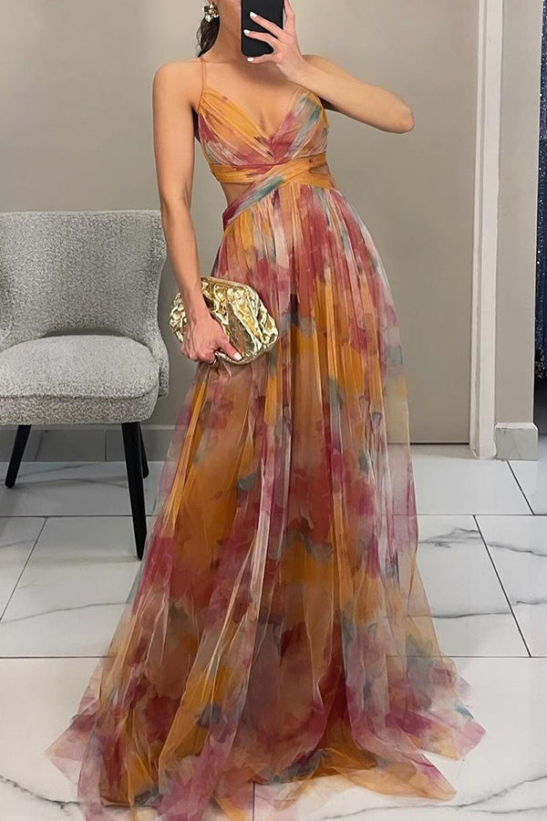 Dorte | Maxi Dress with Floral Design