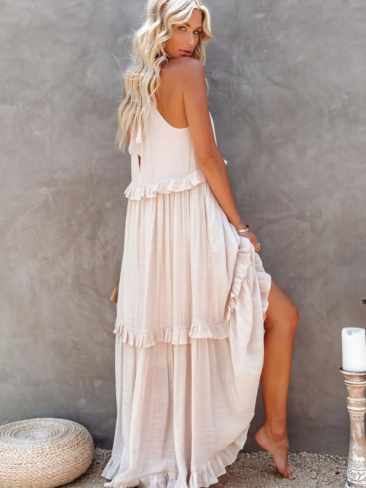 Maxi Dress with Ruffles by Elsie