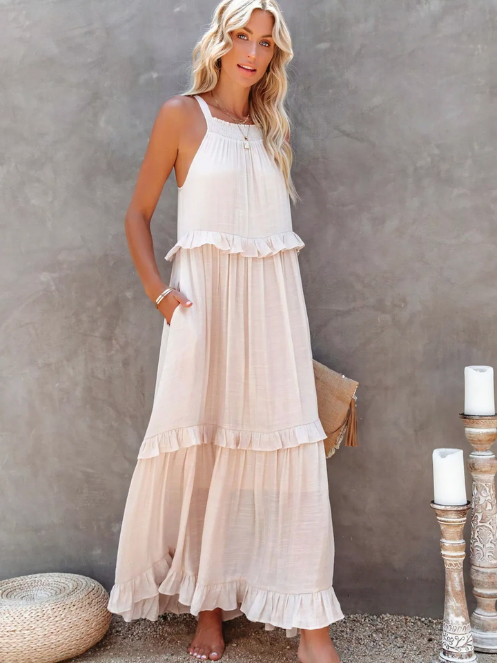 Maxi Dress with Ruffles by Elsie