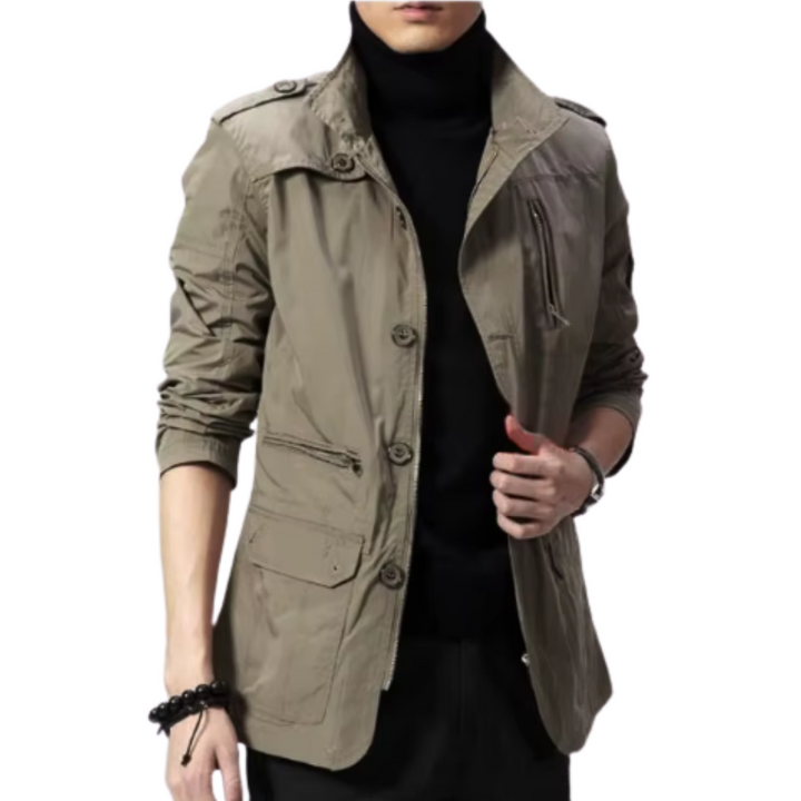 Chic Windbreaker Coat