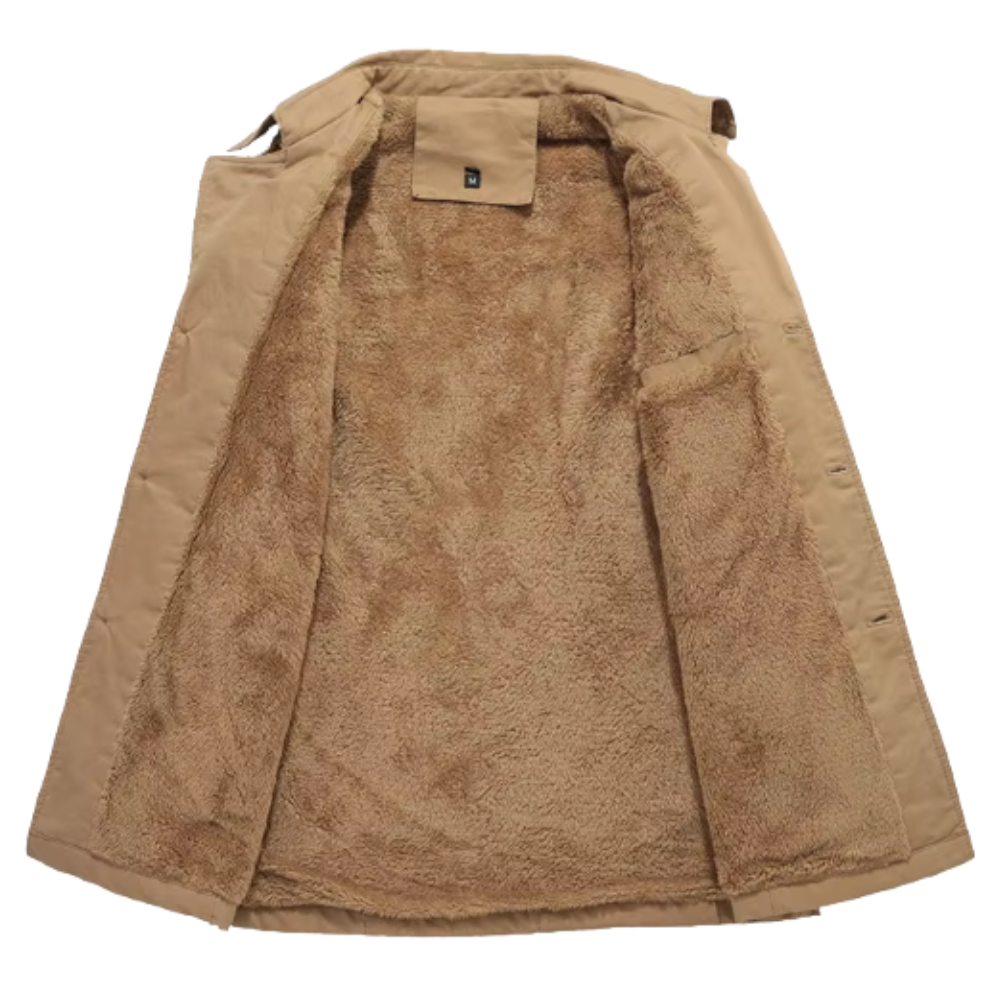 Chic Trench Coat with Padding