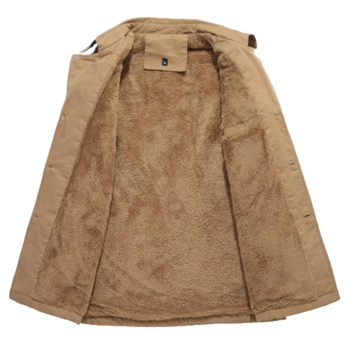 Chic Trench Coat with Padding