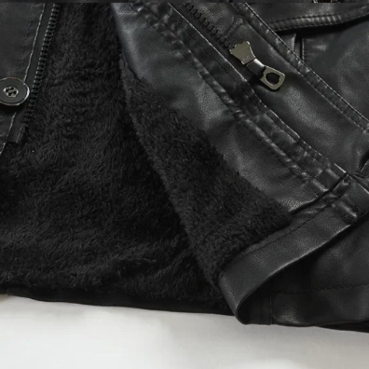Sleek and Stylish Leather Biker Jacket