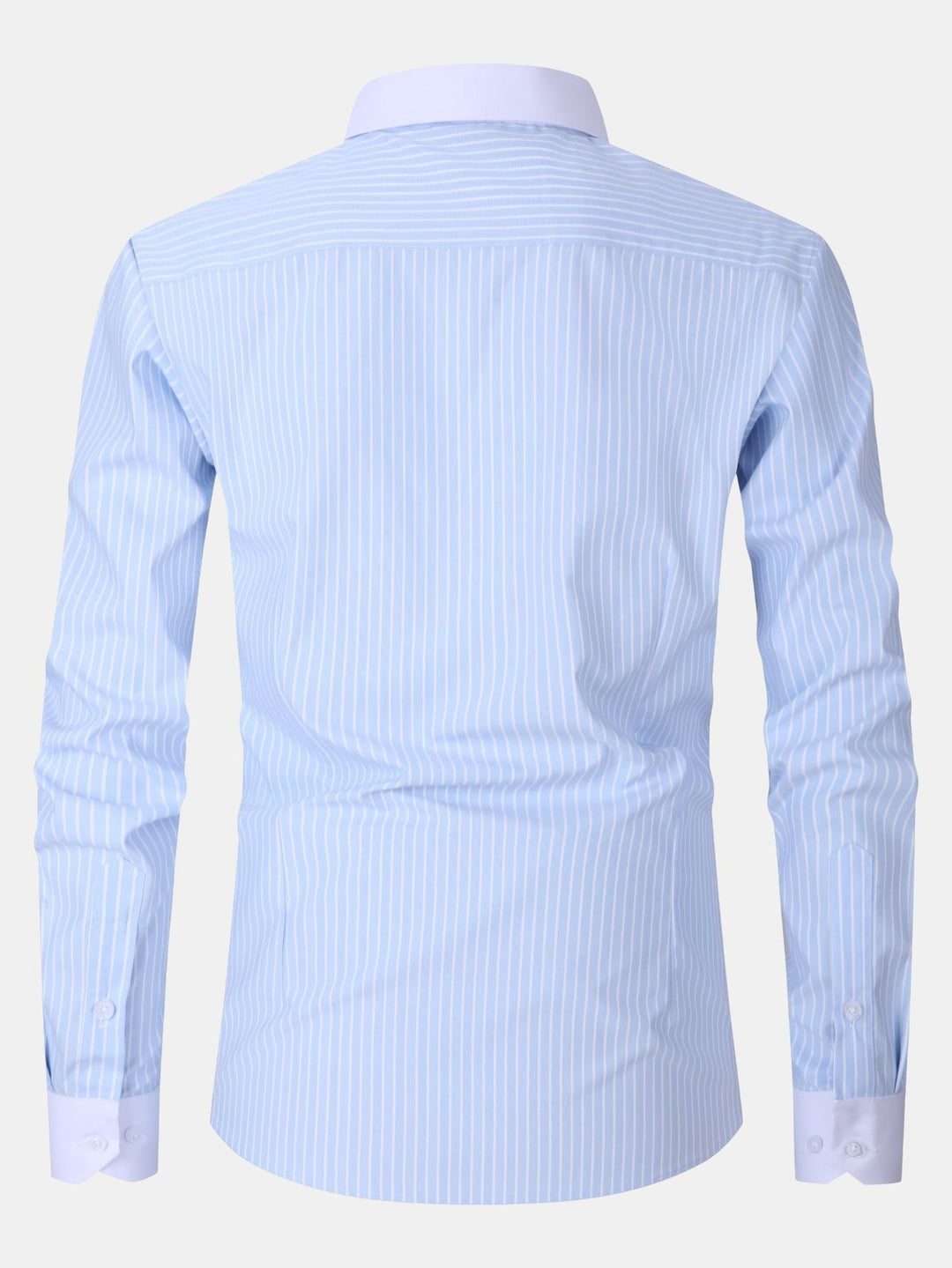 Striped Shirt with Contrast Collar