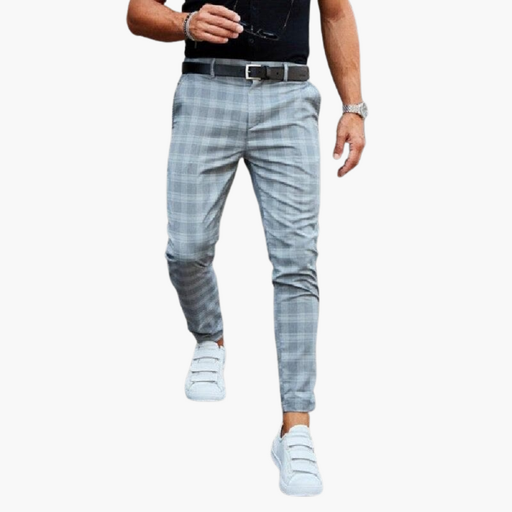 Roy | Chino Pants for Men in Checkered Design