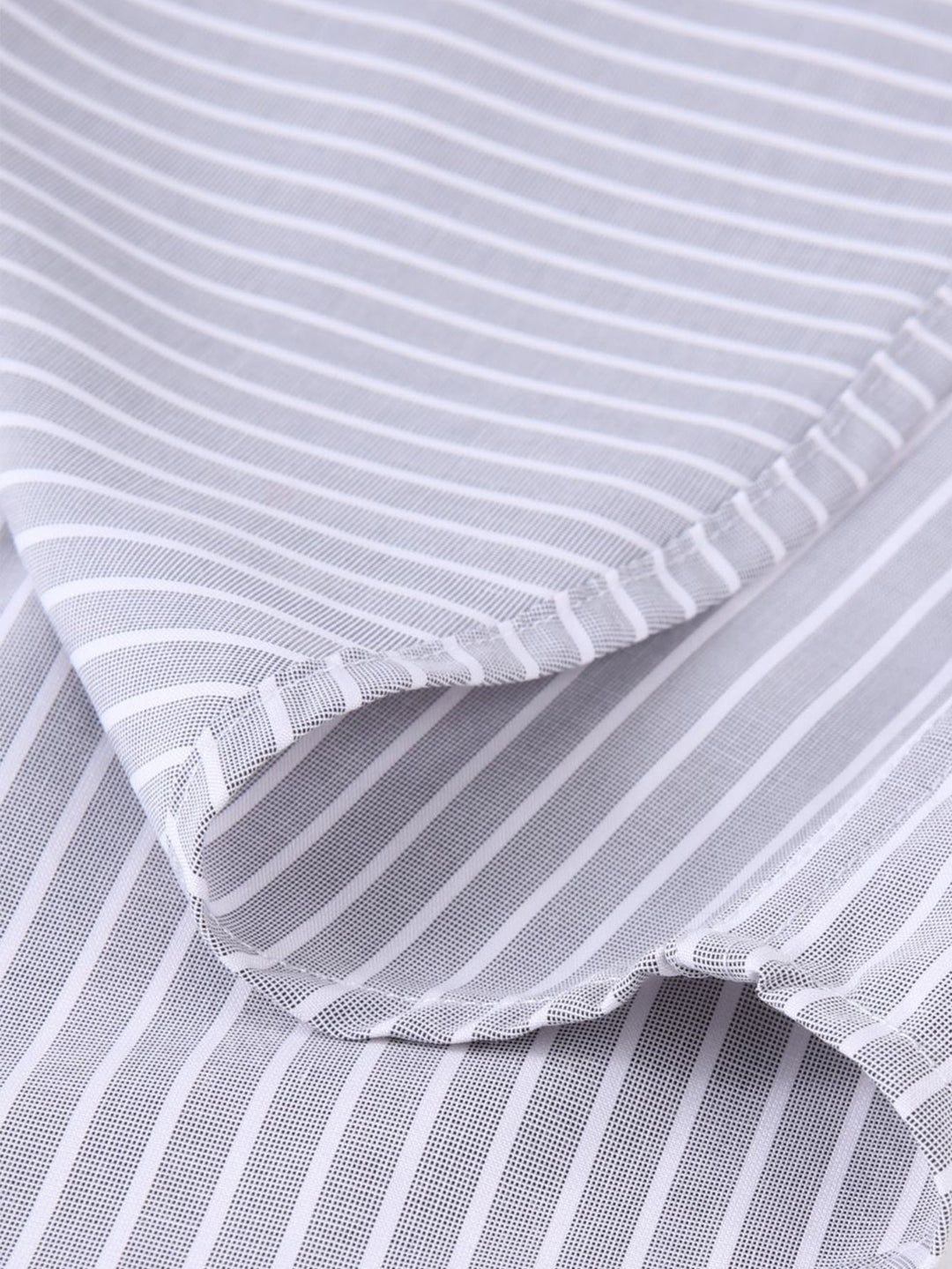 Striped Shirt with Contrast Collar