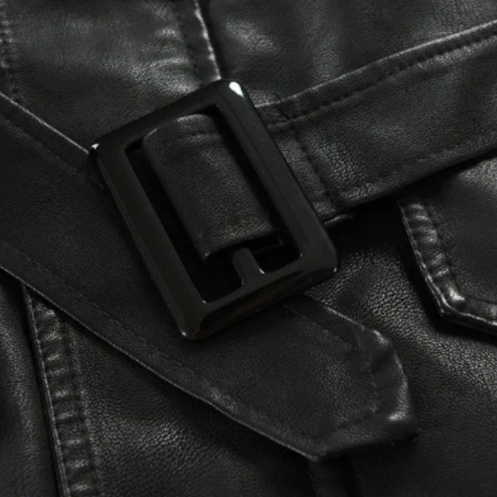 Sleek and Stylish Leather Biker Jacket