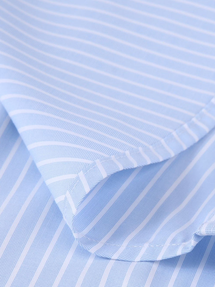 Striped Shirt with Contrast Collar