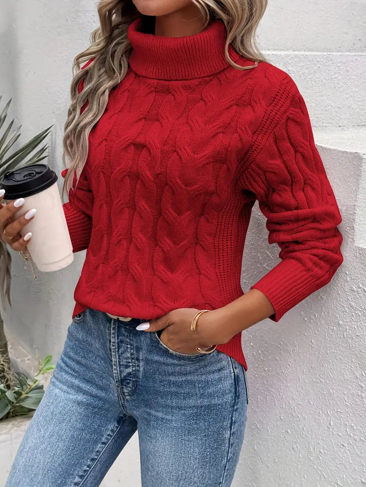 Twisted Turtleneck Sweater by Clémence™