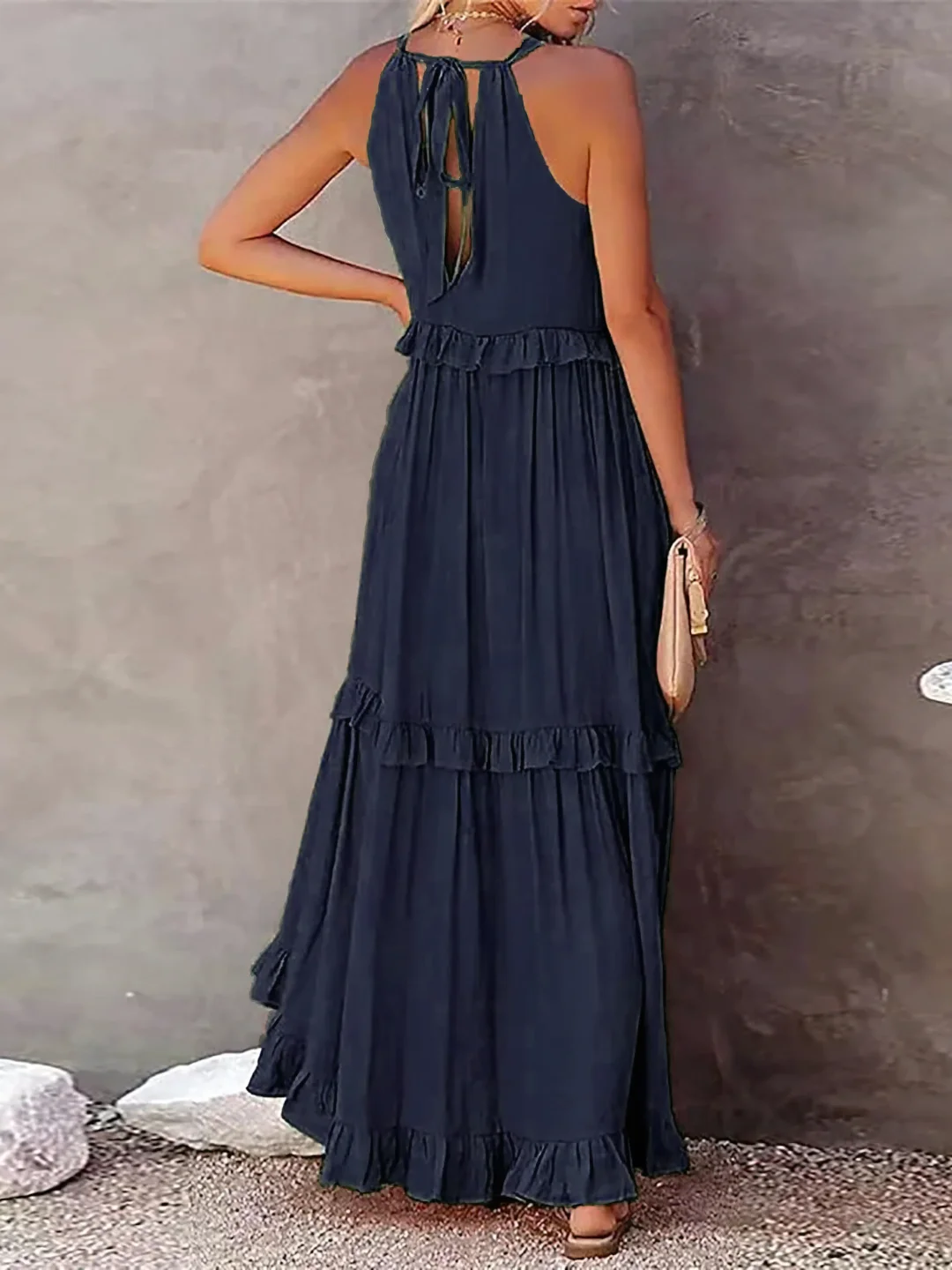Maxi Dress with Ruffles by Elsie