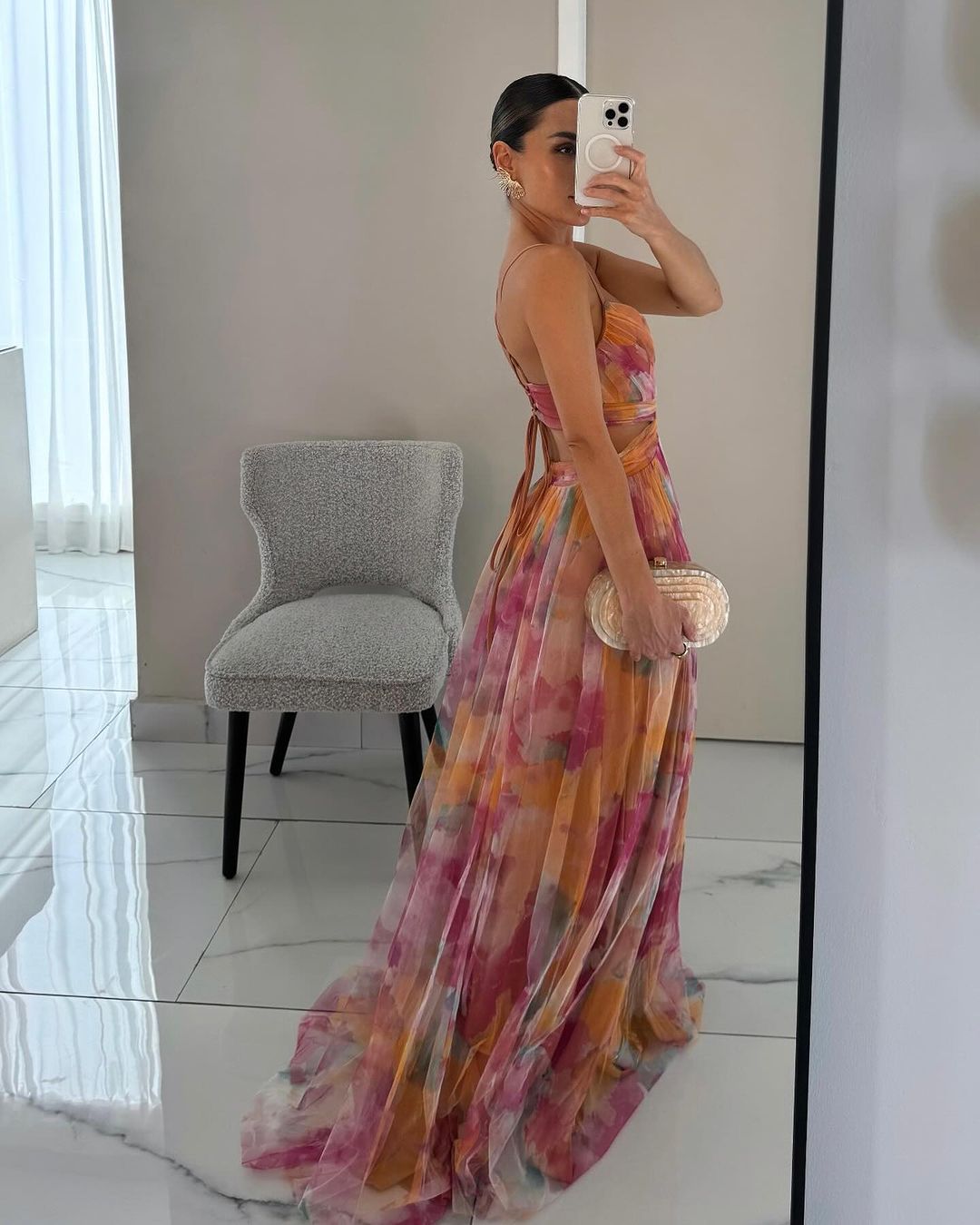 Dorte | Maxi Dress with Floral Design