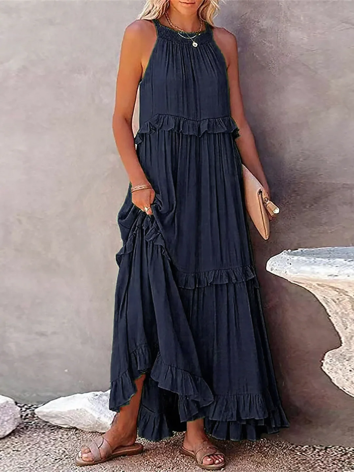 Maxi Dress with Ruffles by Elsie
