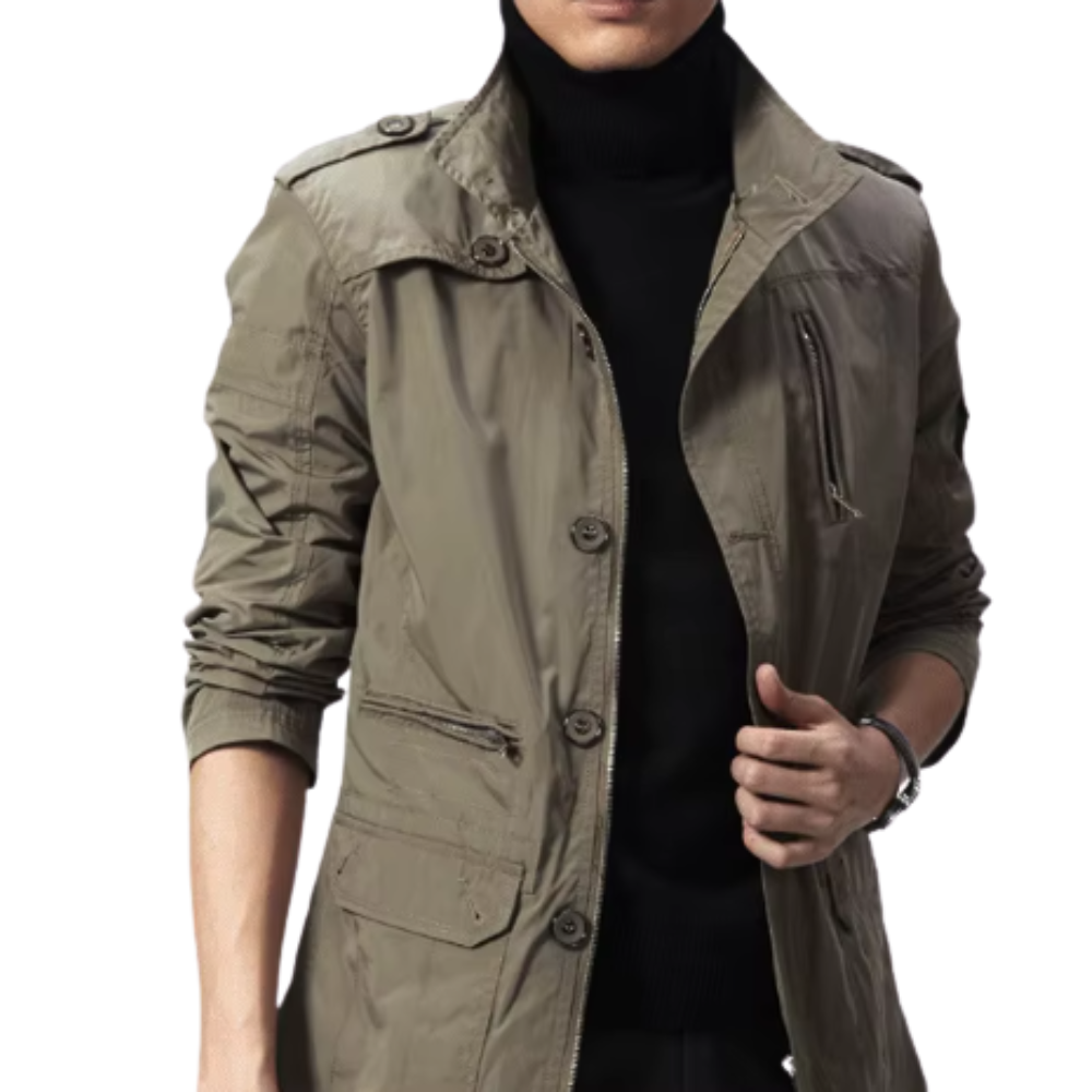Chic Windbreaker Coat