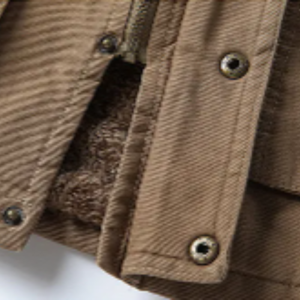Chic Winter Jacket with Windbreaker Features