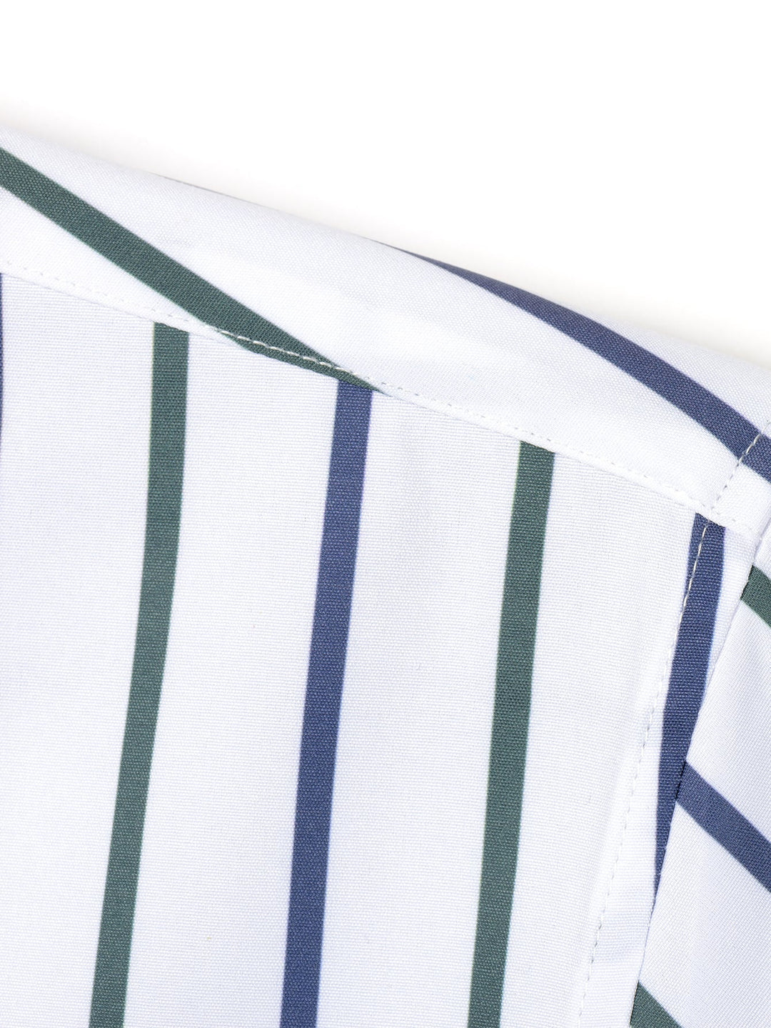 Slim Fit Tapered Pants with Buttons & Striped Long Sleeve Shirt