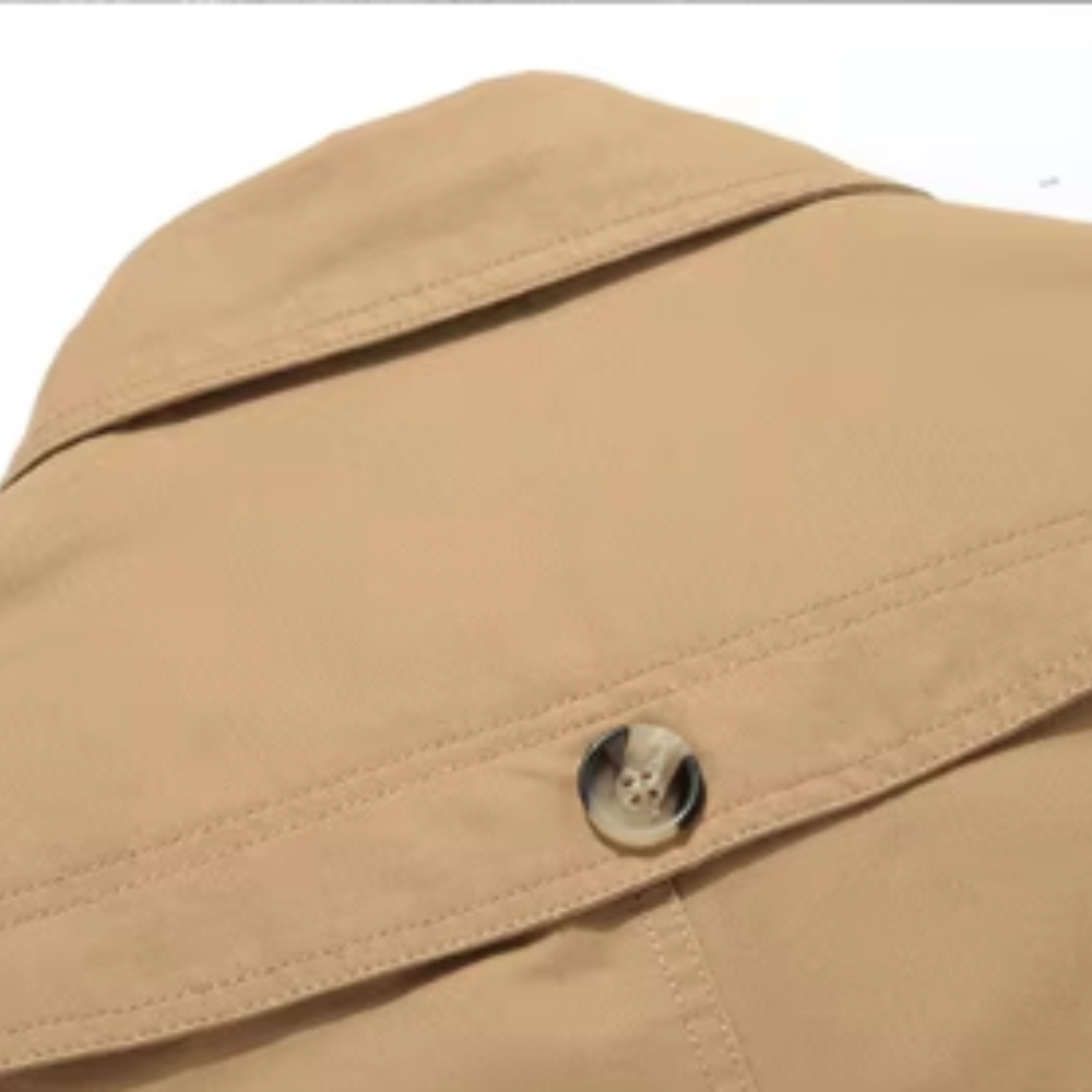 Chic Trench Coat with Padding