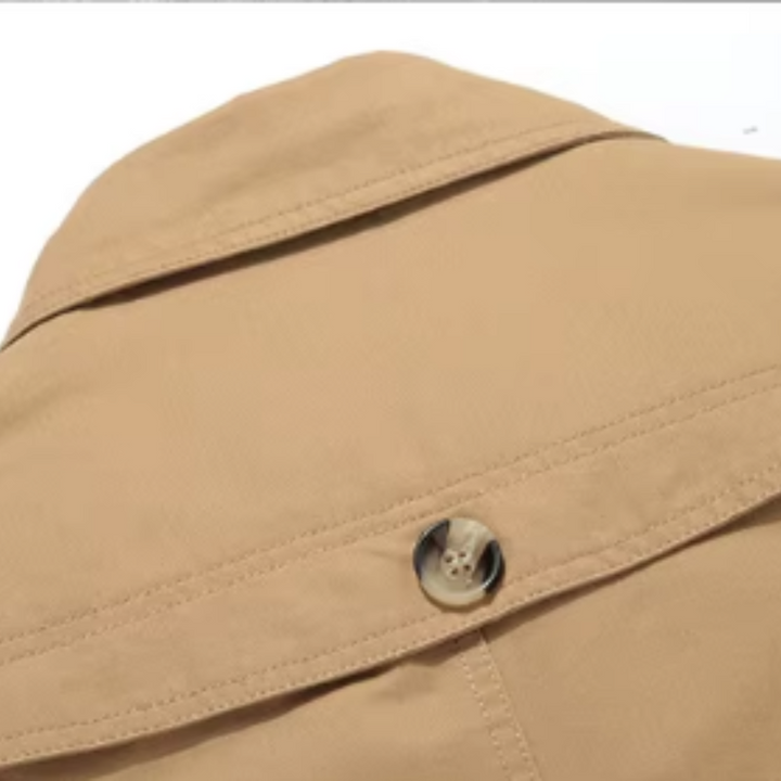 Chic Trench Coat with Padding