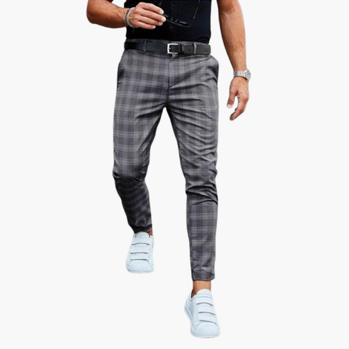 Roy | Chino Pants for Men in Checkered Design