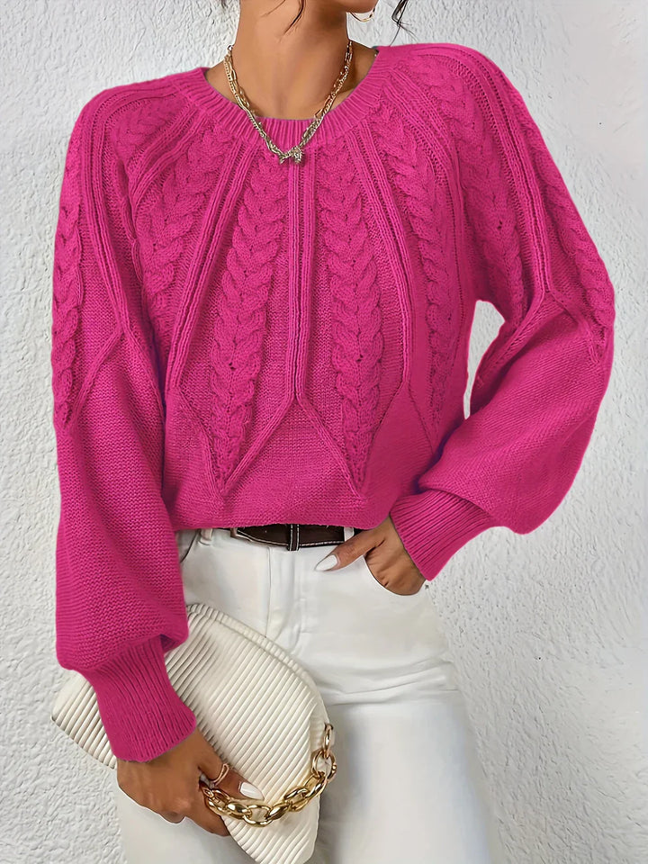 Aviora™ | Elegant Cable Knit Sweater for Casual Style