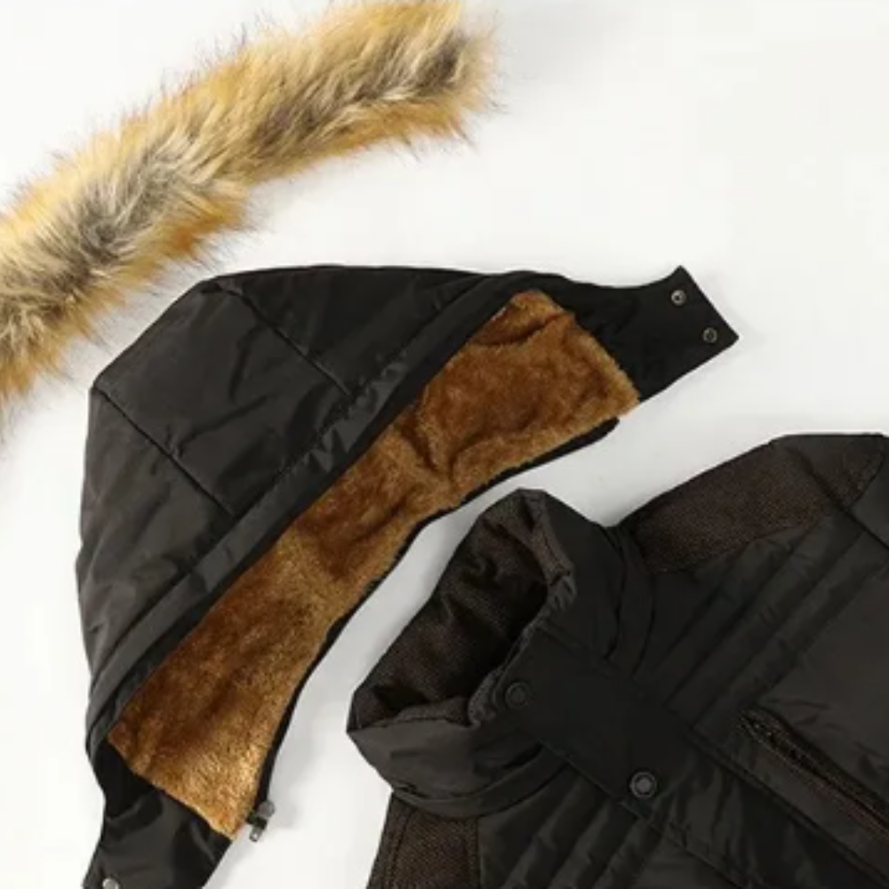 Chic Winter Jacket with Quilted Fleece