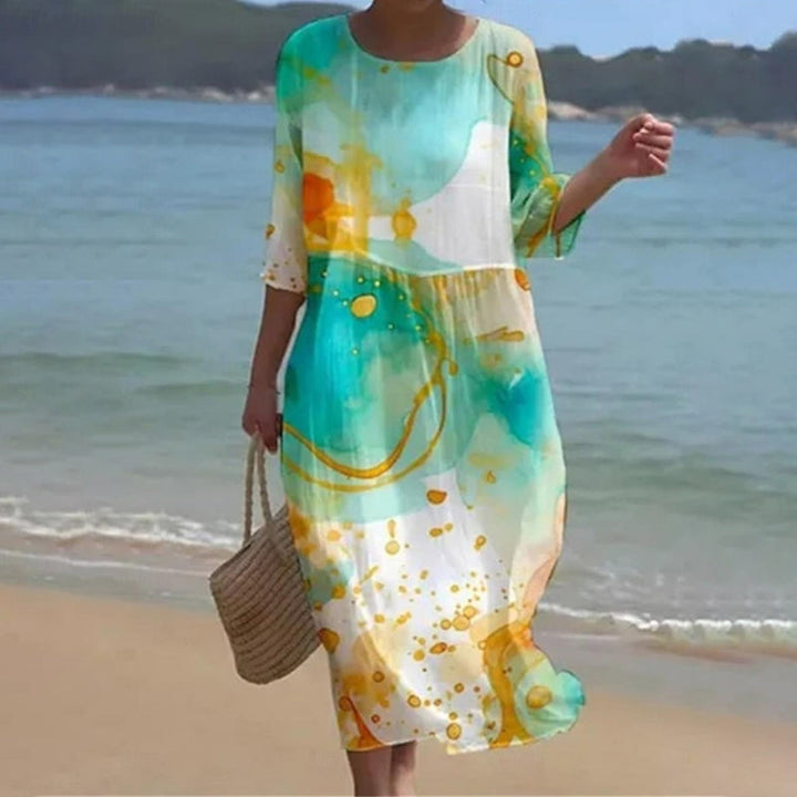 Martha | Midi Dress with Floral Print