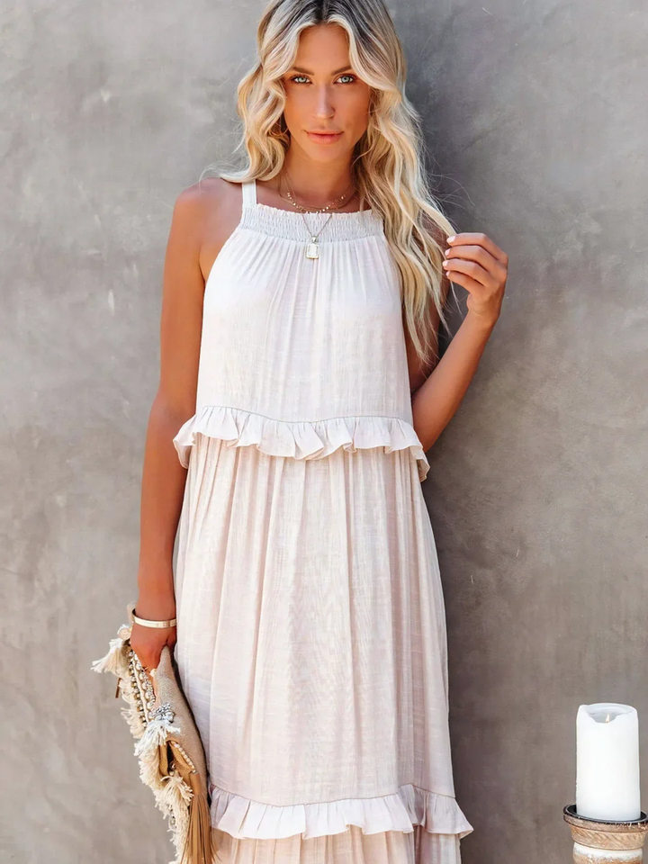 Maxi Dress with Ruffles by Elsie