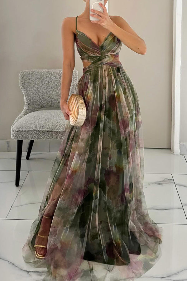 Dorte | Maxi Dress with Floral Design